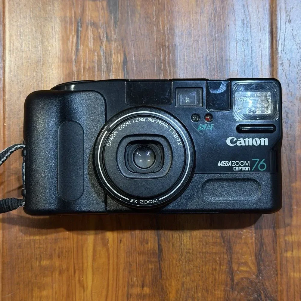 Canon Sure Shot Mega Zoom 76 Caption Point & Shoot 35mm Film Camera